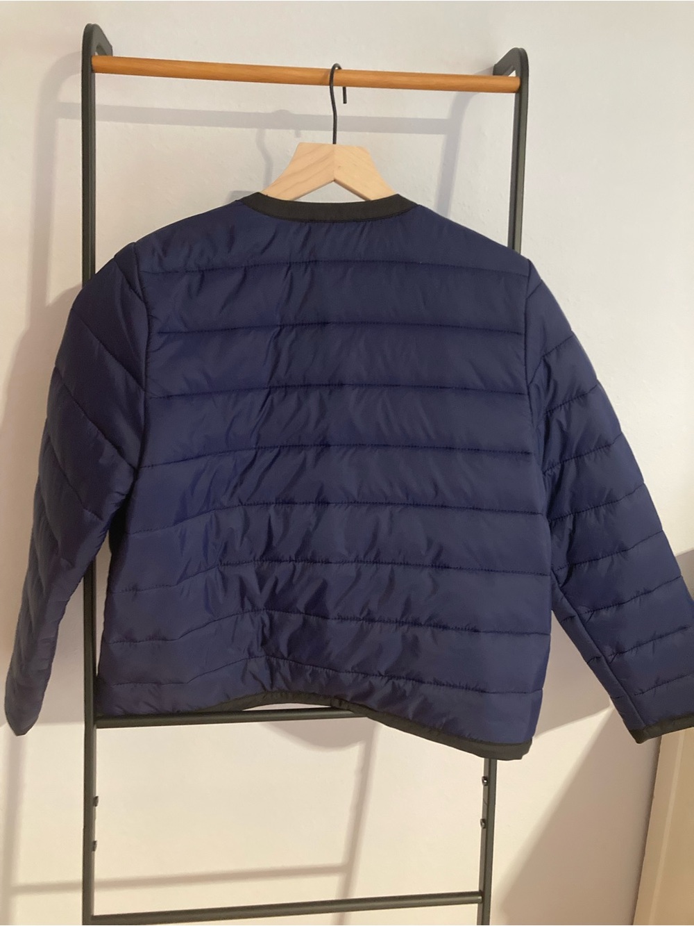 Evereve Navy Quilted Puffer Jacket, NWT - Picture 2 of 5